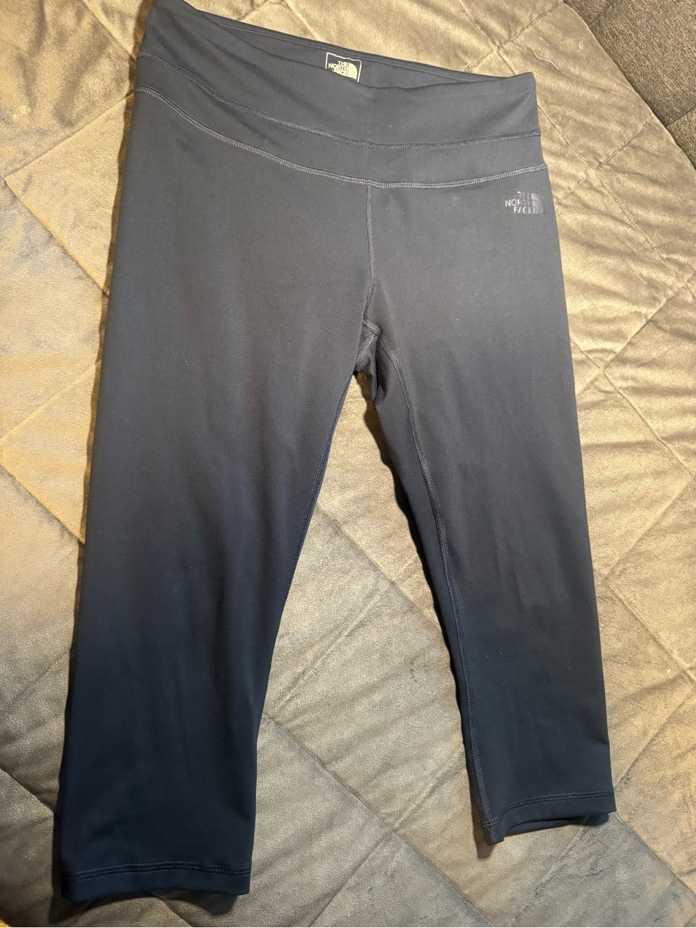The North Face Navy Capri Leggings with Logo